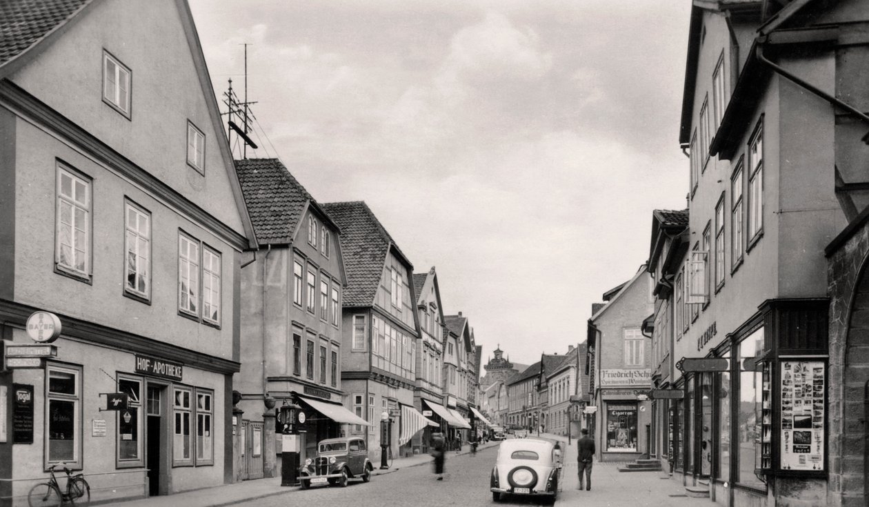 Langestrasse, Buckeburg, Německo, 30. léta 20. století od Unbekannt