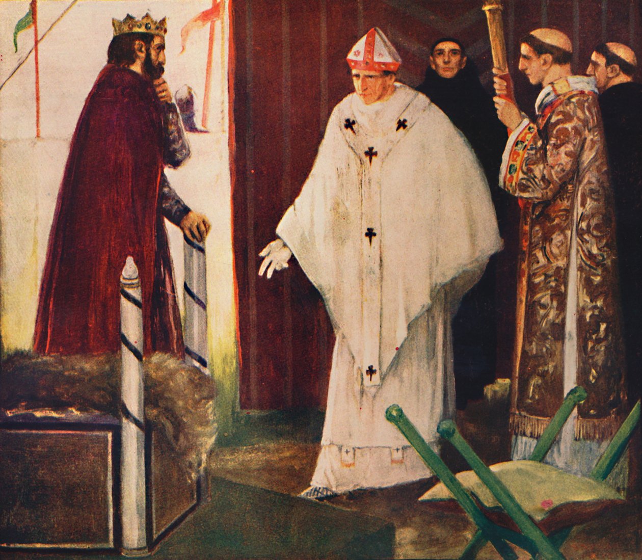 Langstons rozhovor s králem Johnem, 1912 od Unbekannt