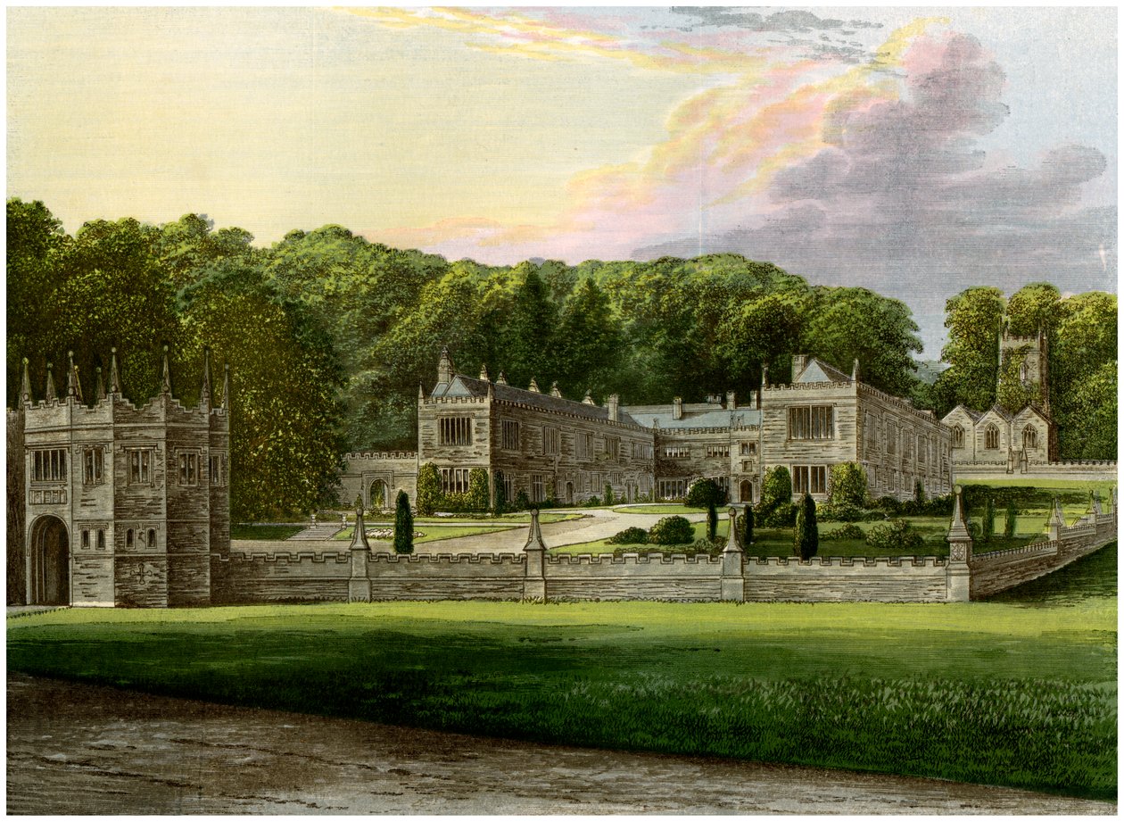 Lanhydrock, Cornwall, domov lorda Robartese, c1880 od Unbekannt