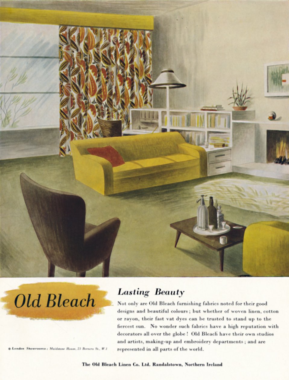 Trvalá krása - reklama Old Bleach Linen Co., c1945 od Unbekannt
