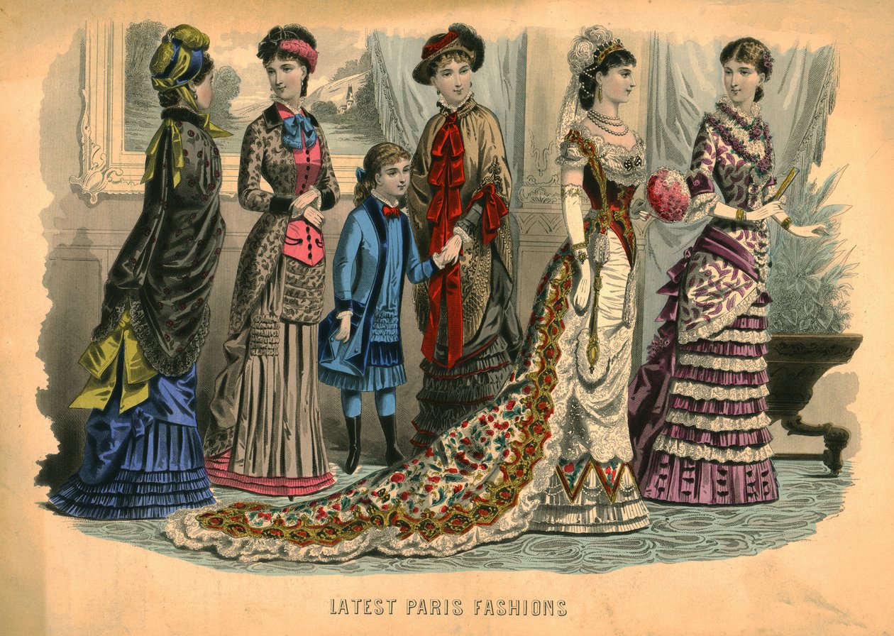 Nejnovější pařížská móda, 1881. od Unbekannt