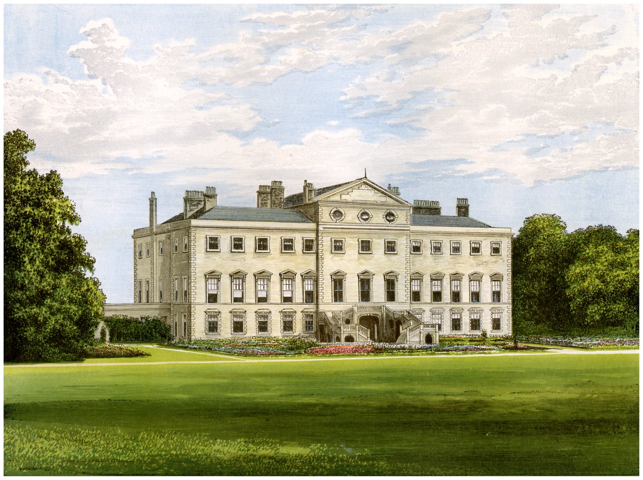 Lathom House, Lancashire, domov lorda Skelmersdale, c1880 od Unbekannt