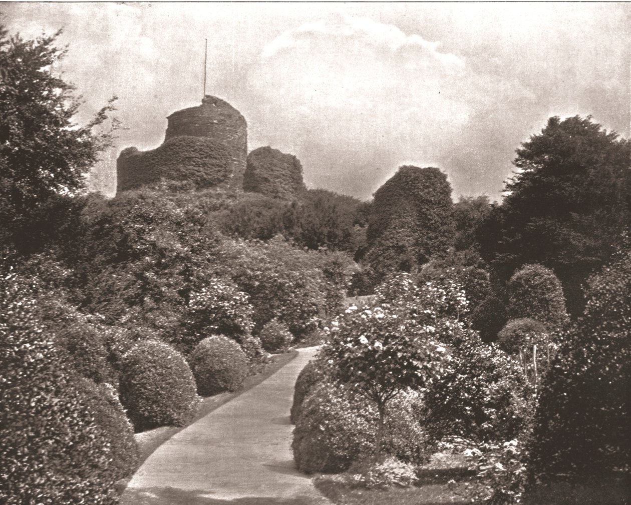 Hrad Launceston, Cornwall, 1894. od Unbekannt