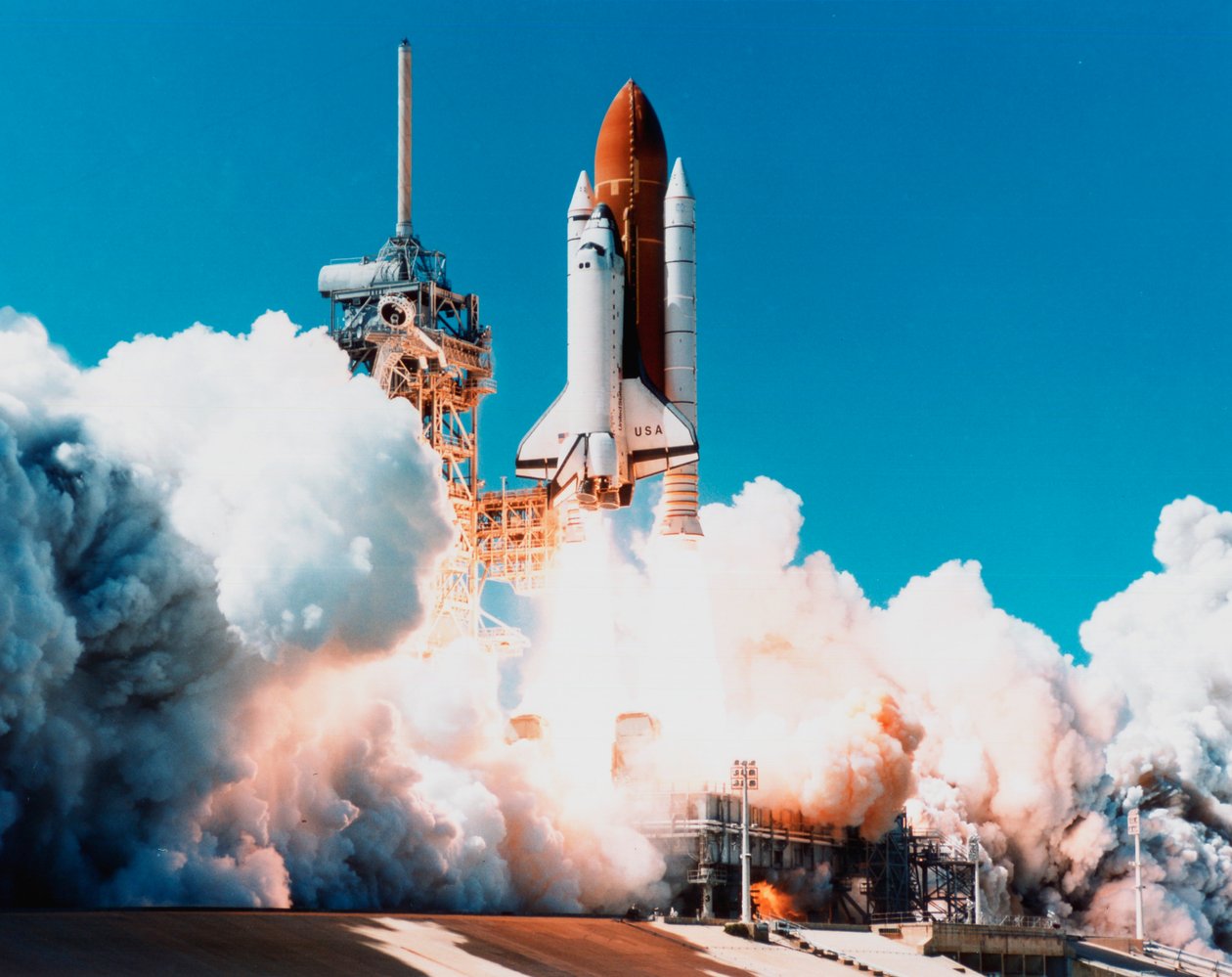 Start raketoplánu Columbia z Kennedyho vesmírného střediska na Floridě, USA, 4. dubna 1997 od Unbekannt