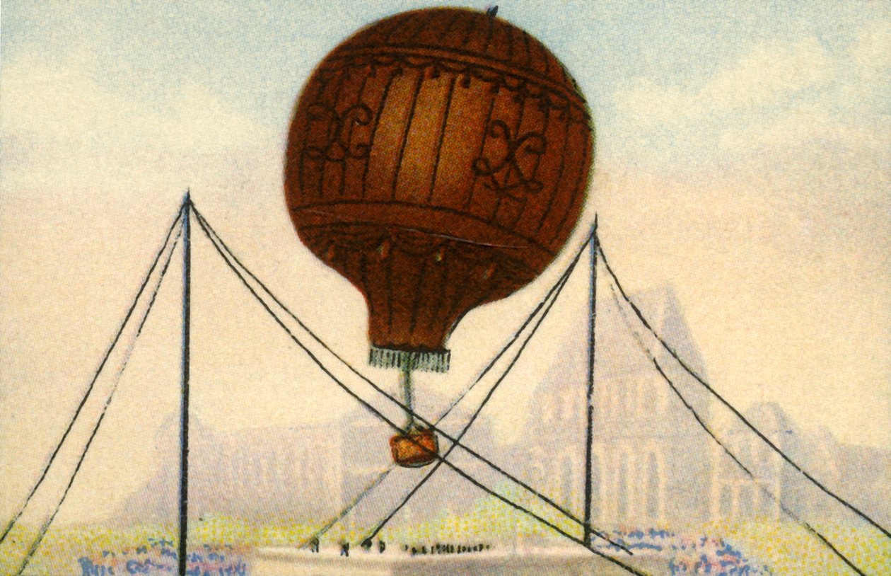 Start balónu bratří Montgolfierů, červen 1783, 1932. od Unbekannt