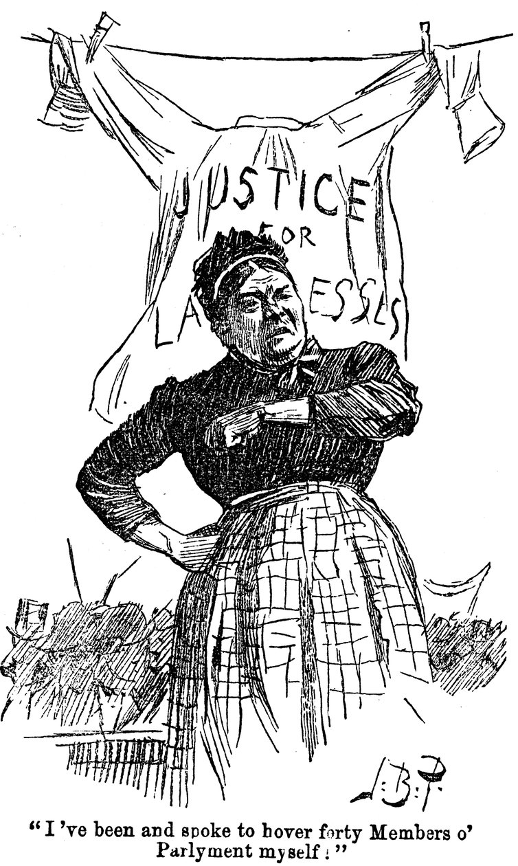 Stávka prádelny, 1891 od Unbekannt