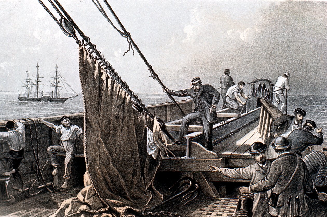 Položení transatlantického telegrafního kabelu, 1865 1866 od Unbekannt