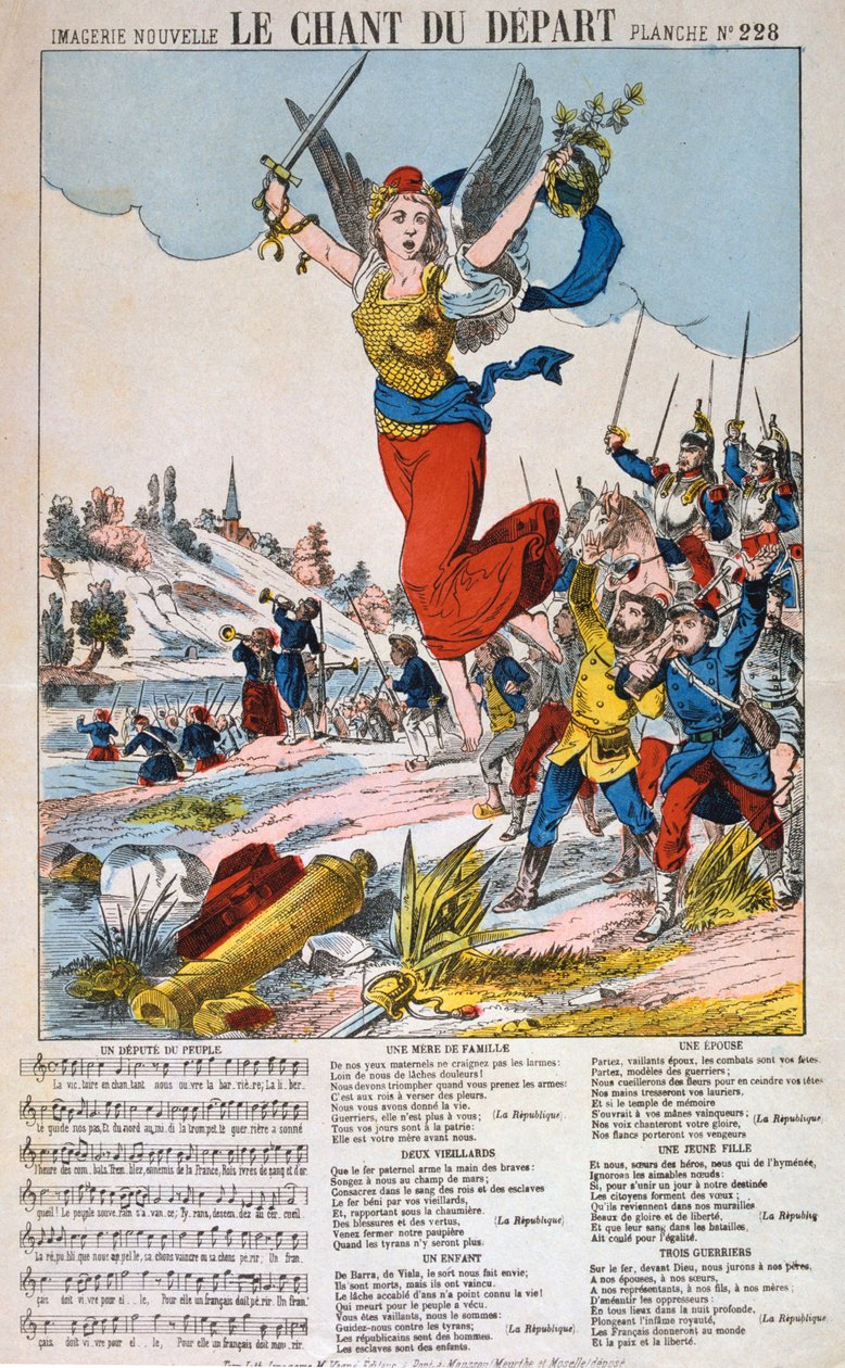 Le Chant du Depart, list písní, francouzsko-pruská válka, 1870-1871. od Unbekannt