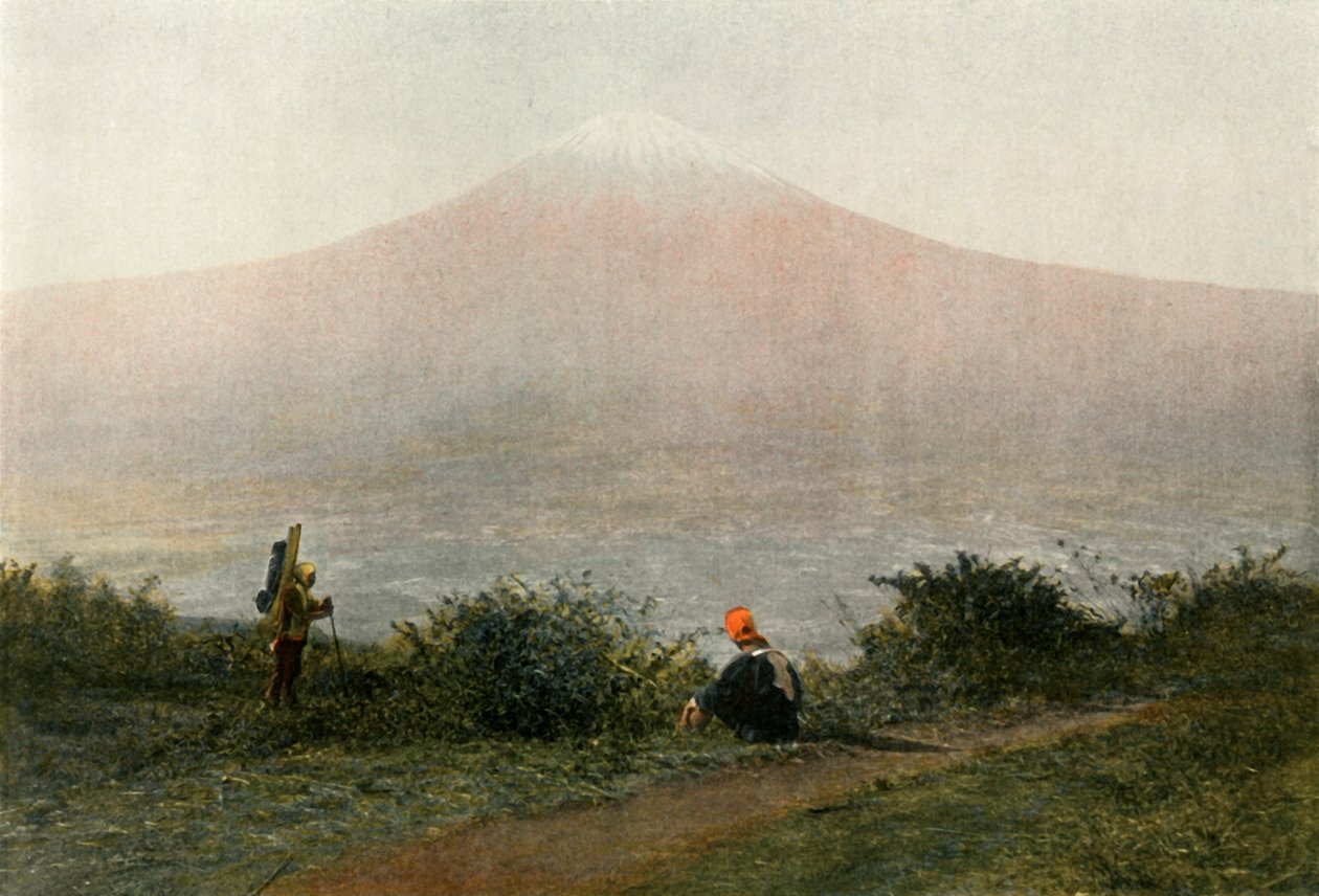 Fousi-Yama, Voican Japonska, Mount Fuji, Sopka v Japonsku, 1900. od Unbekannt
