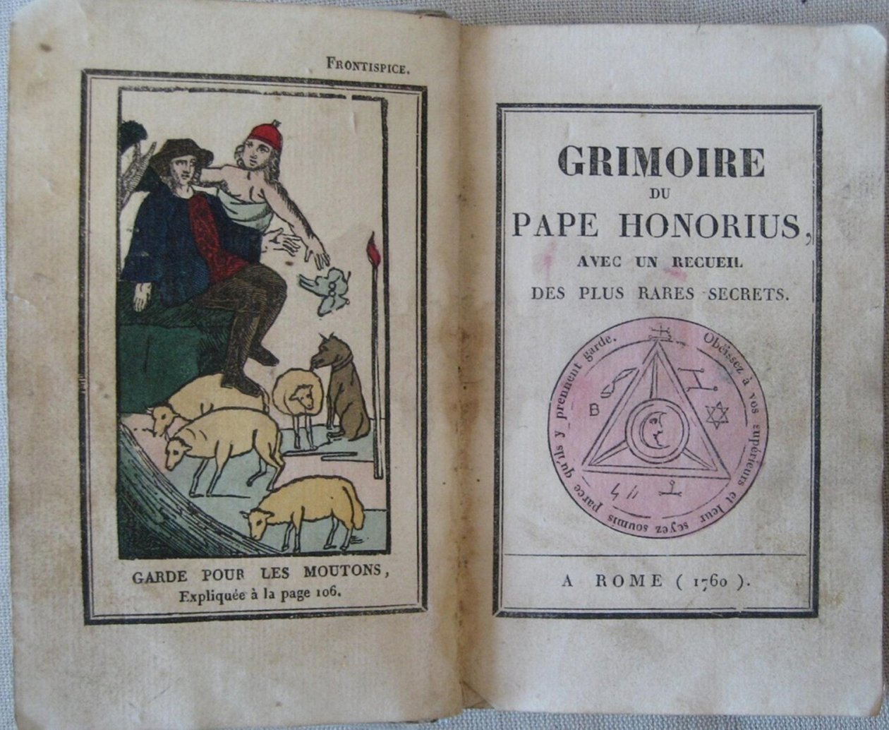 Le Grimoire du Pape Honorius, 1760 od Unbekannt