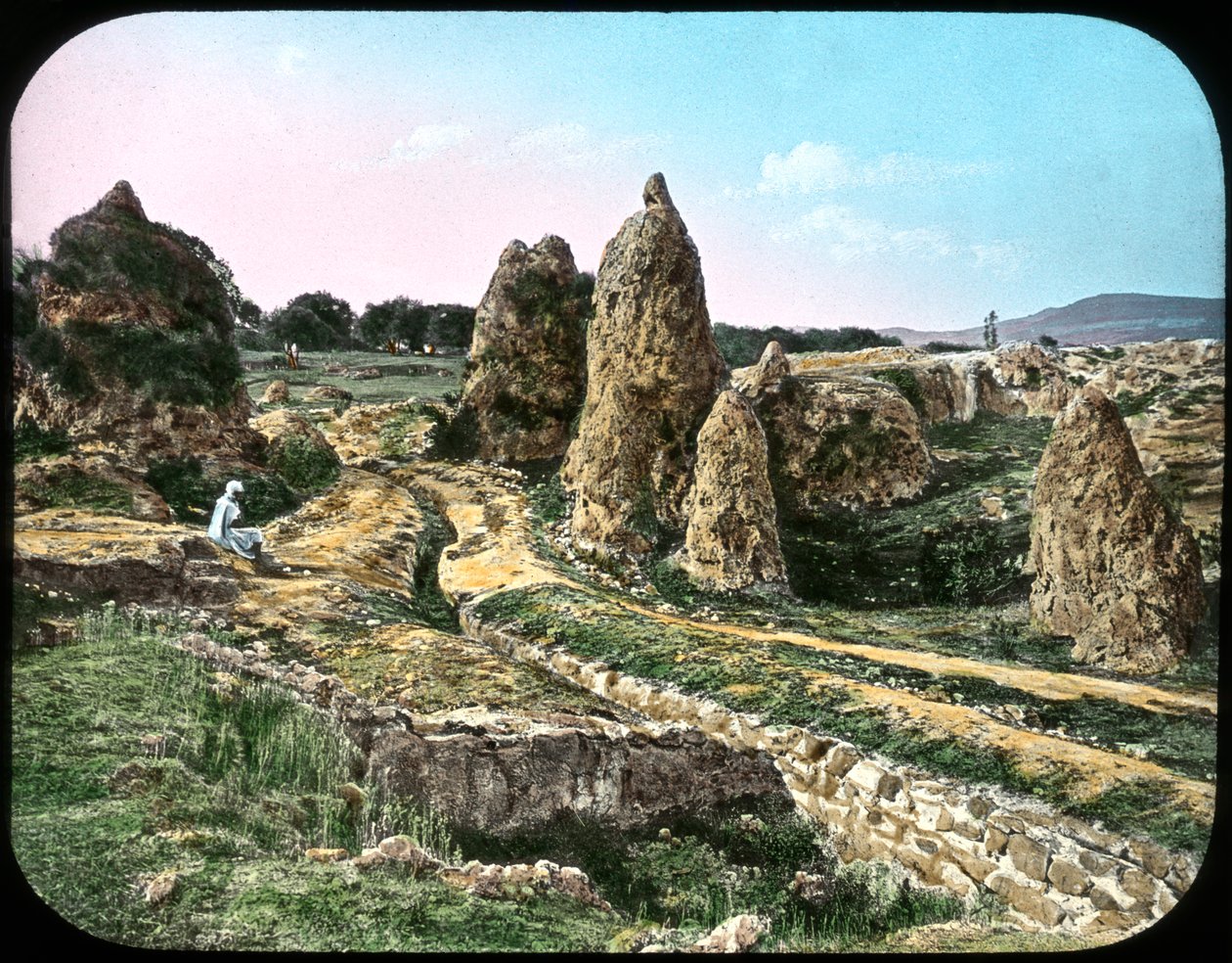 Arabská svatba, Hammam Meskoutine, Alžírsko, c19. století od Unbekannt