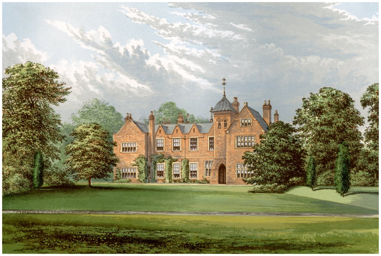 Lea, Lincolnshire, domov Baroneta Andersona, c1880 od Unbekannt