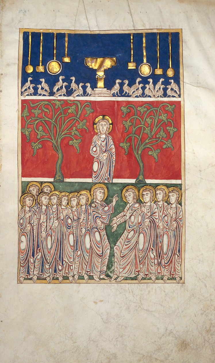 List z rukopisu Beatus: Otevření páté pečeti, ca. 1180. od Unbekannt