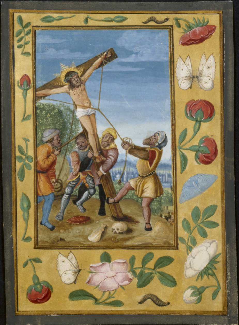 List z knihy hodin: Vzkříšení kříže, c. 1510-1520. od Unbekannt