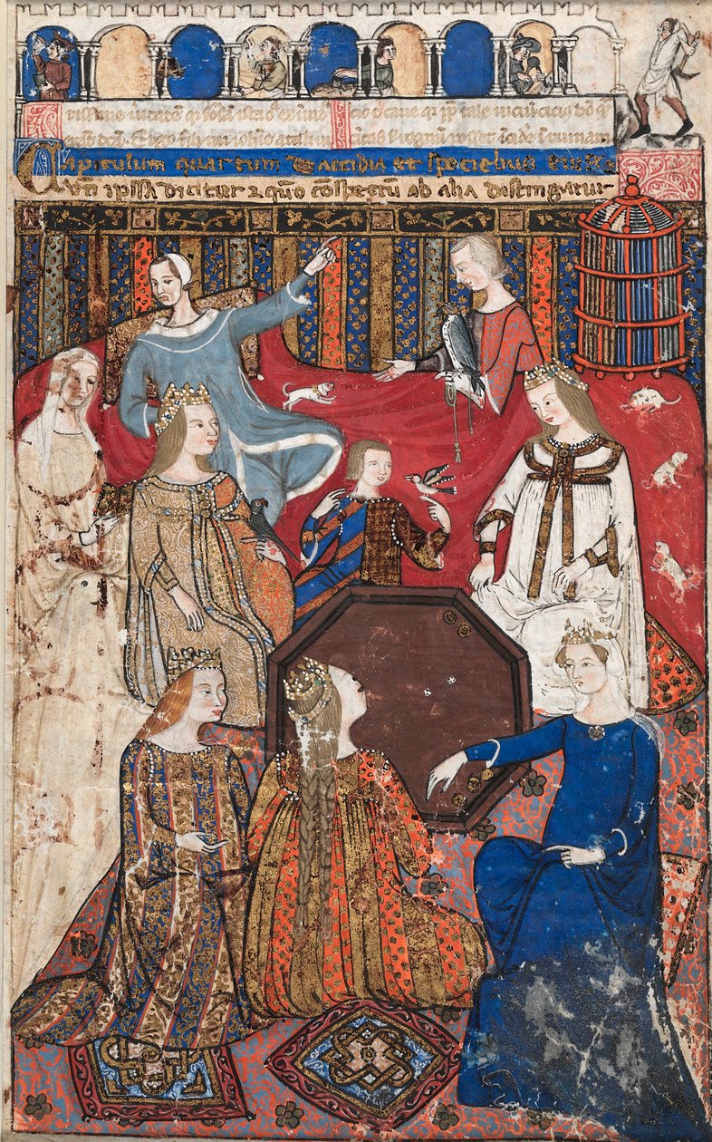 List z Cocharelliho pojednání o neřesti: Accidia a její dvůr, c. 1330-40. od Unbekannt