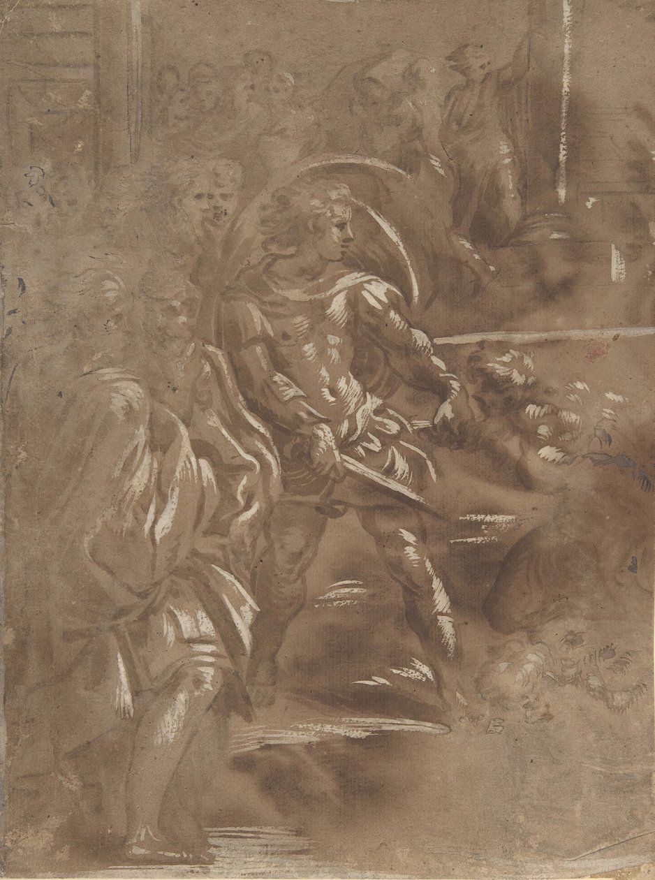 Levá třetina mučednické smrti svatého Petra a Pavla, 1508-ca. 1550. od Unbekannt