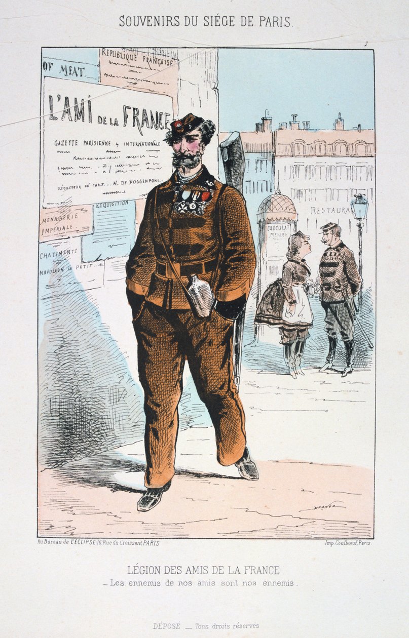 Legie přátel Francie, obléhání Paříže, 1870-1871 od Unbekannt