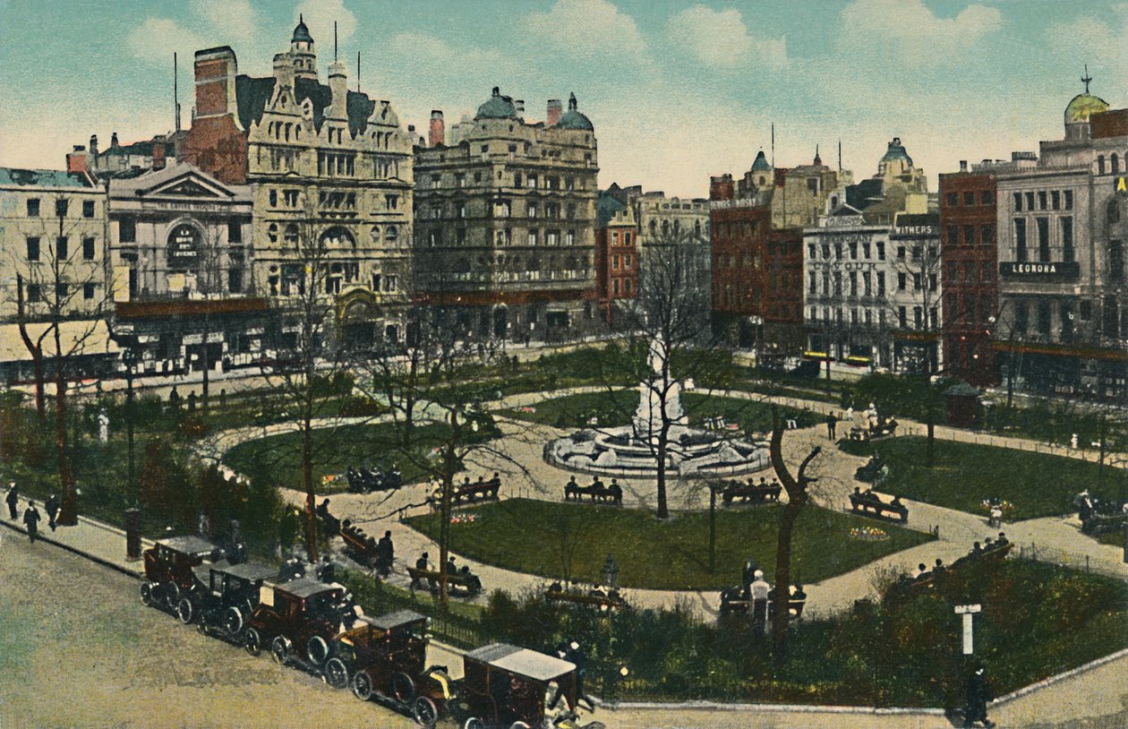 Leicester Square, Londýn, 1900. od Unbekannt