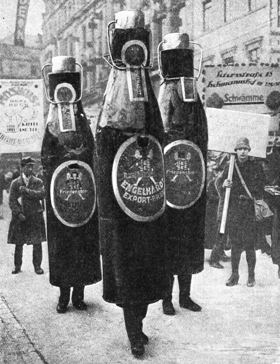 Velký reklamní průvod v Lipsku, Lipsko, Německo, 1922 od Unbekannt