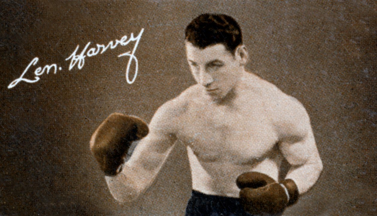 Len Harvey, mistr Velké Británie v boxu v polotěžké váze, 1935 od Unbekannt