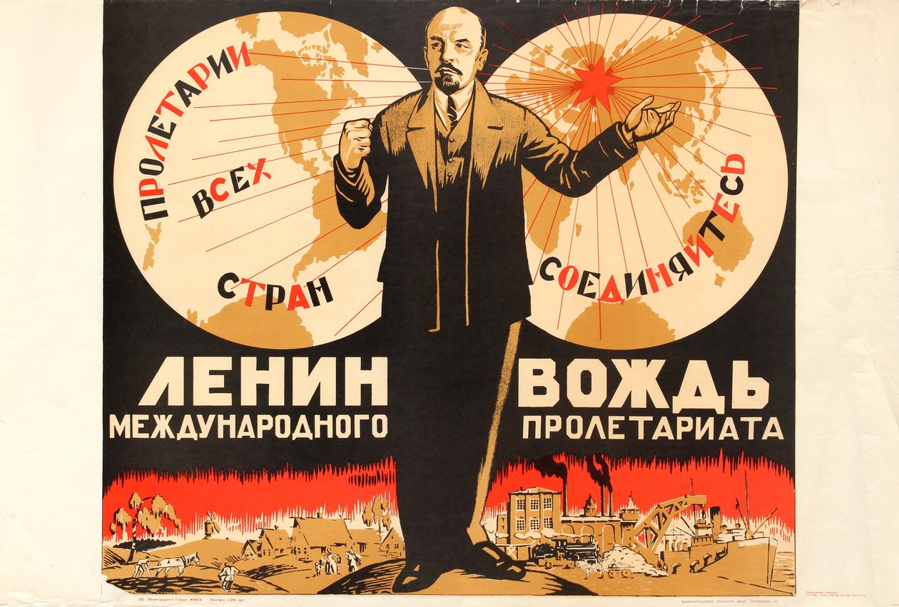 Lenin je vůdcem mezinárodního proletariátu ve 20. letech 20. století. od Unbekannt