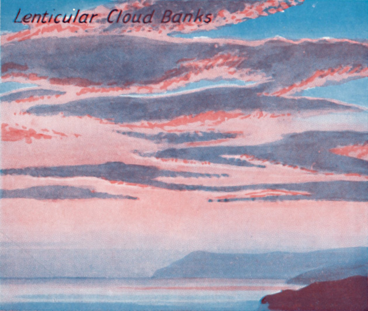 Lentikulární cloudové banky – tucet hlavních oblakových forem na obloze, 1935 od Unbekannt