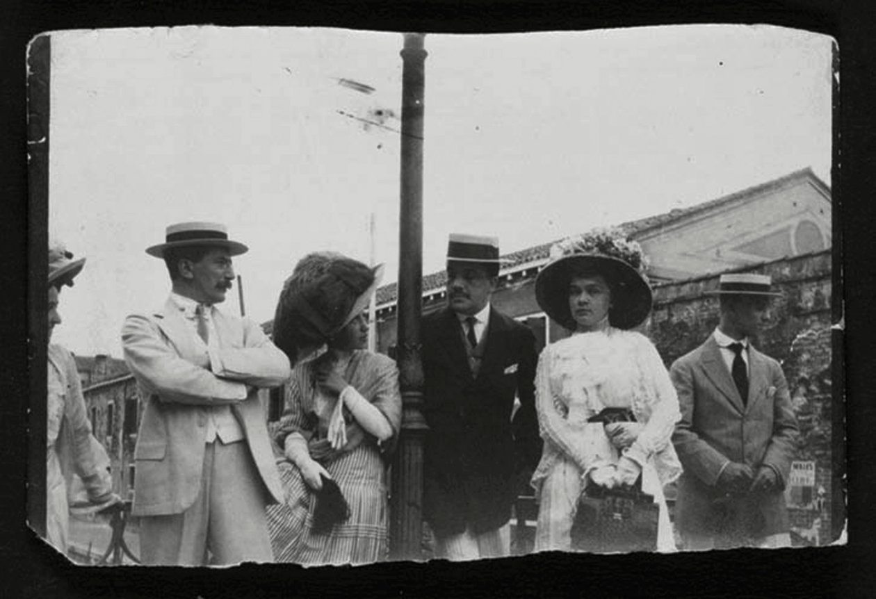 Leon Bakst, ruský umělec a návrhář a baletní impresário Serge Diaghilev, c1910 od Unbekannt