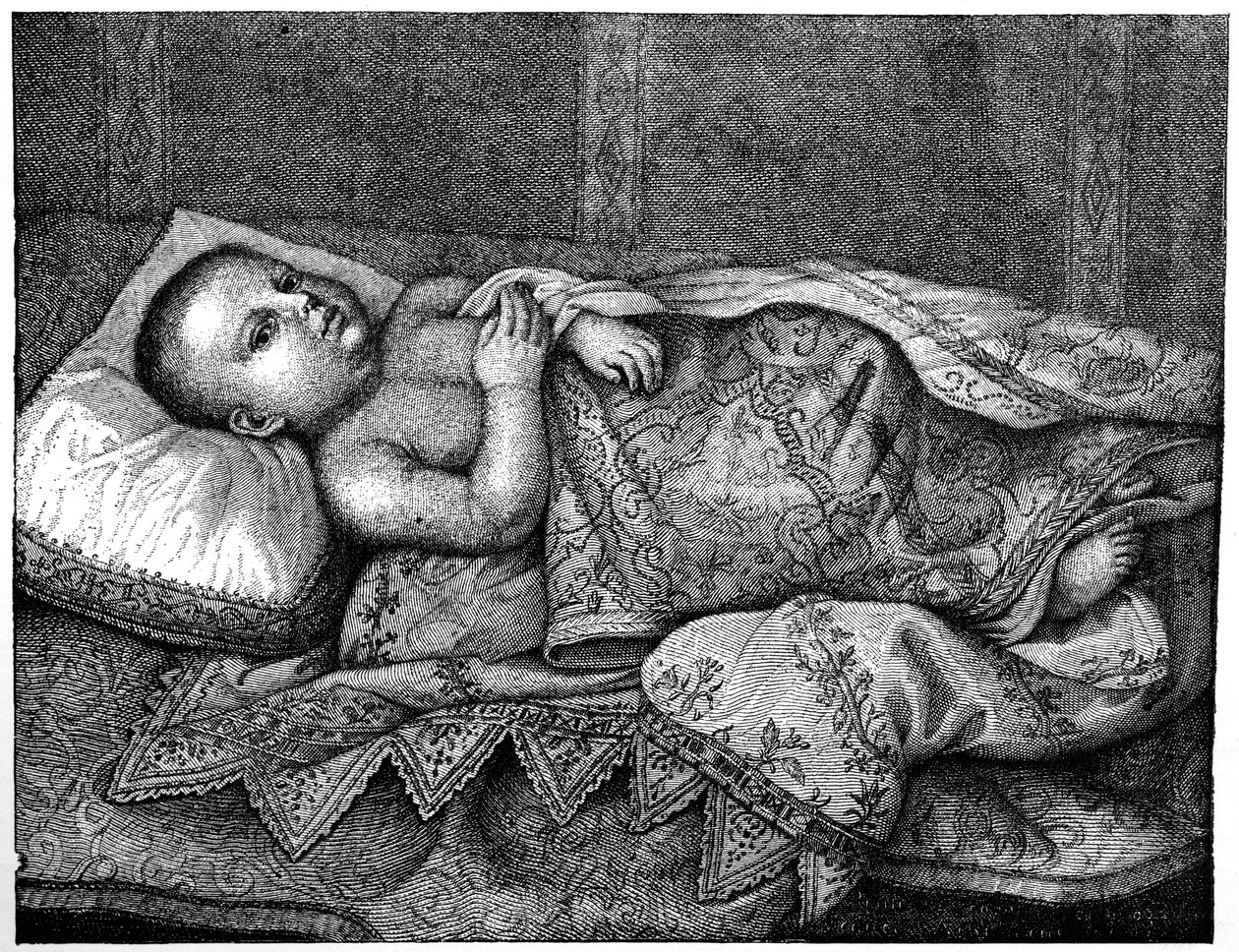 Leopoldo de Medici 1617-1675 v jeho kolébce, 1882 od Unbekannt