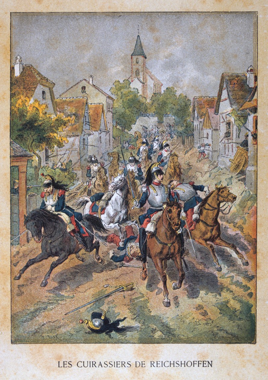 Les Cuirassiers de Reichshoffen, 6. srpna 1870, francouzsko-pruská válka, 1870-1871 od Unbekannt