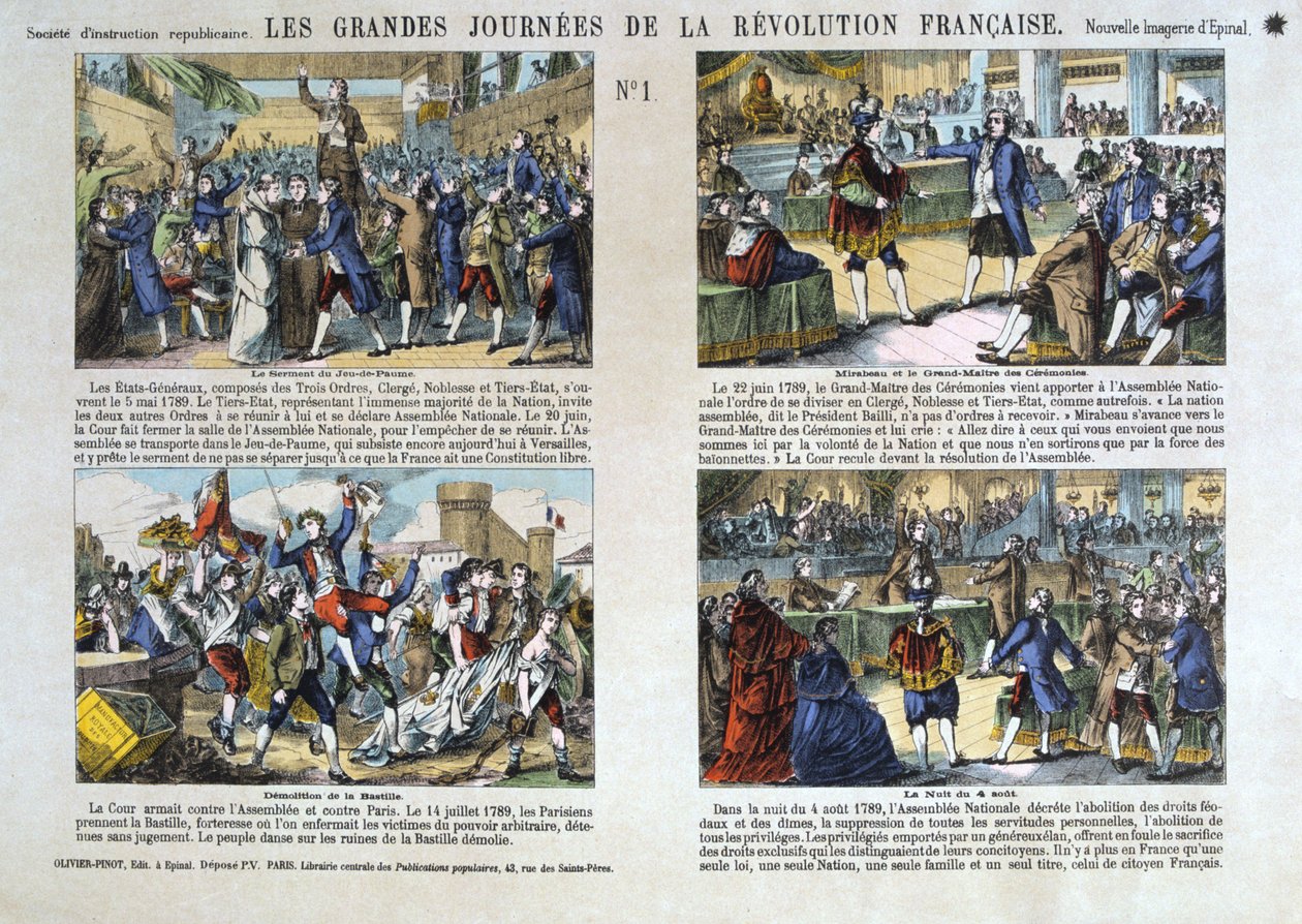 Velké dny francouzské revoluce, revoluce roku 1789, Francie od Unbekannt