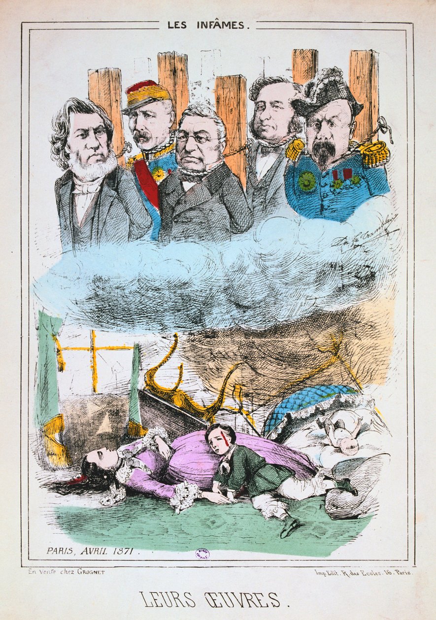The Infames, Pařížská komuna, duben 1871 od Unbekannt
