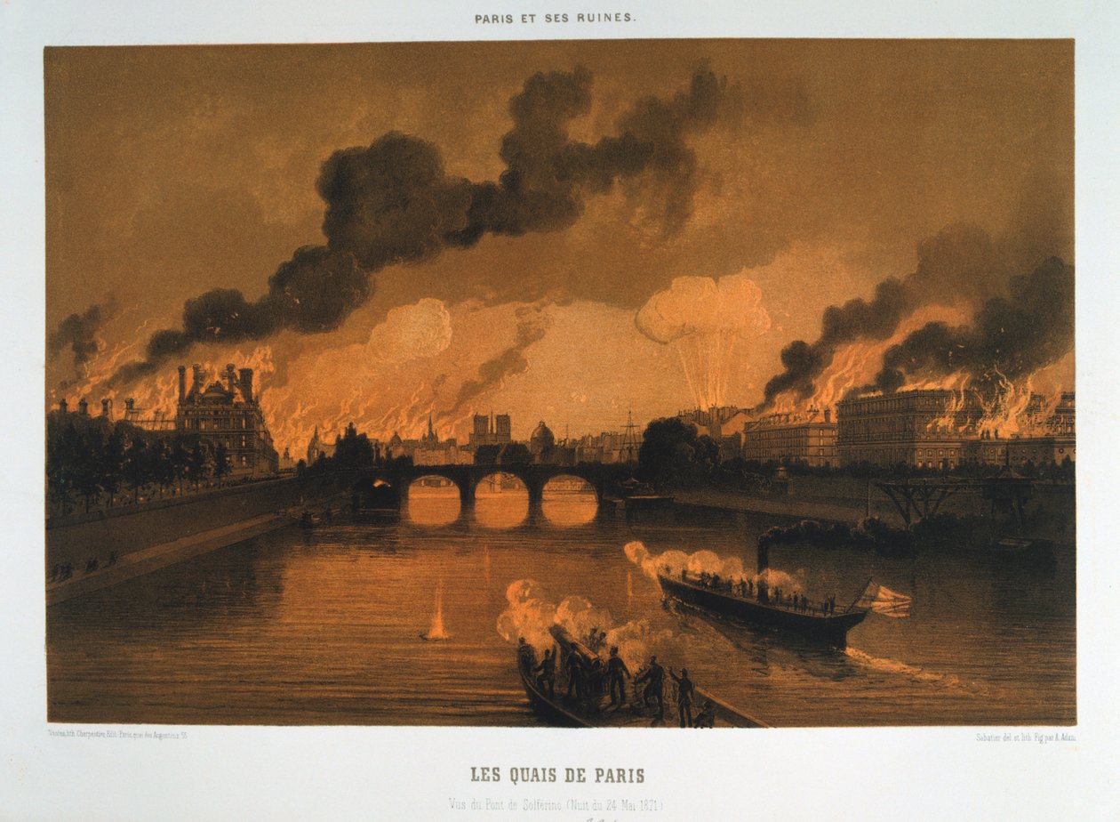 The Quays of Paris, 24. května 1871 od Unbekannt