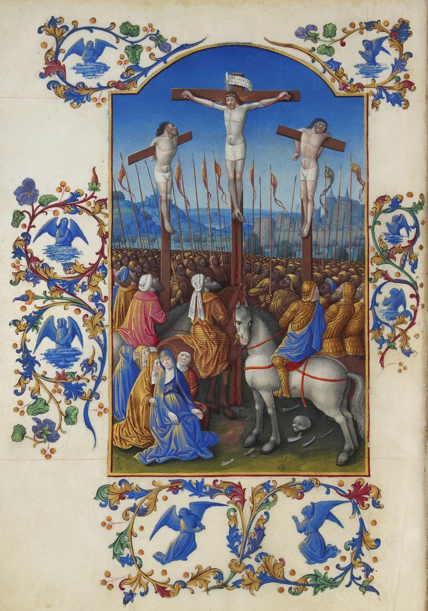 Les Très Riches Heures du Duc de Berry, Folio 152v - Ukřižování od Unbekannt