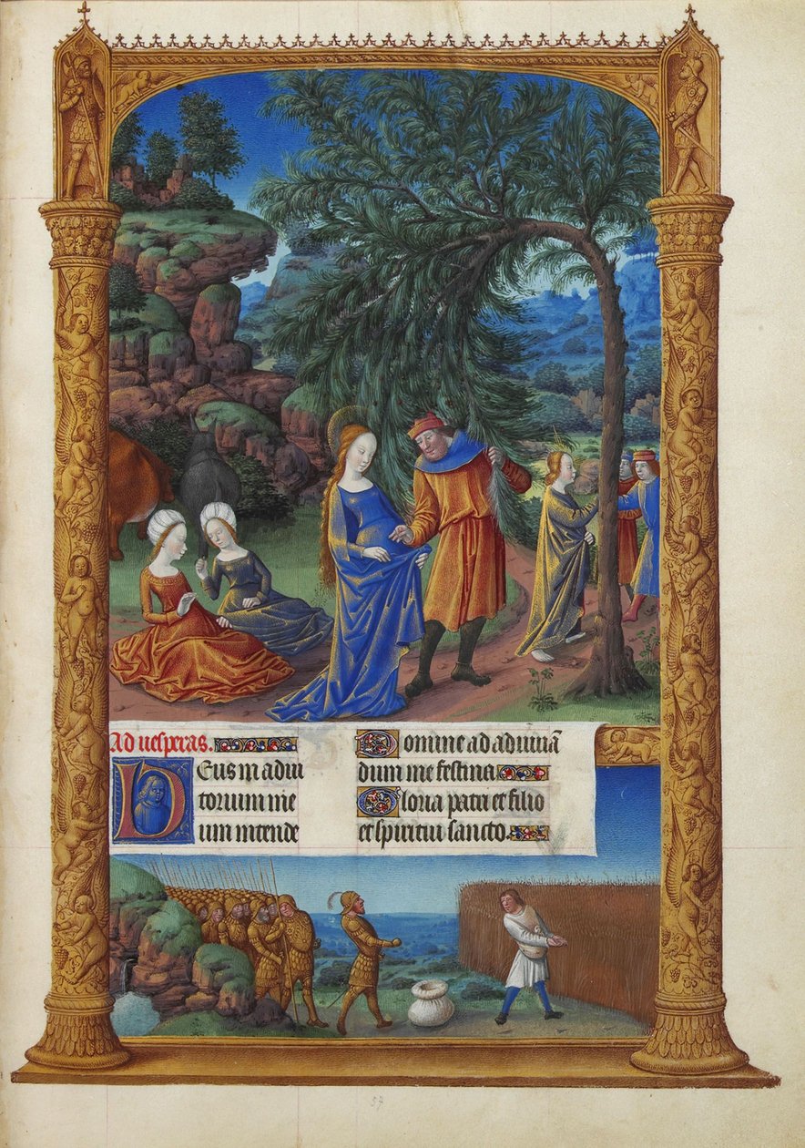 Les Très Riches Heures du Duc de Berry, Folio 57r – Útěk do Egypta od Unbekannt