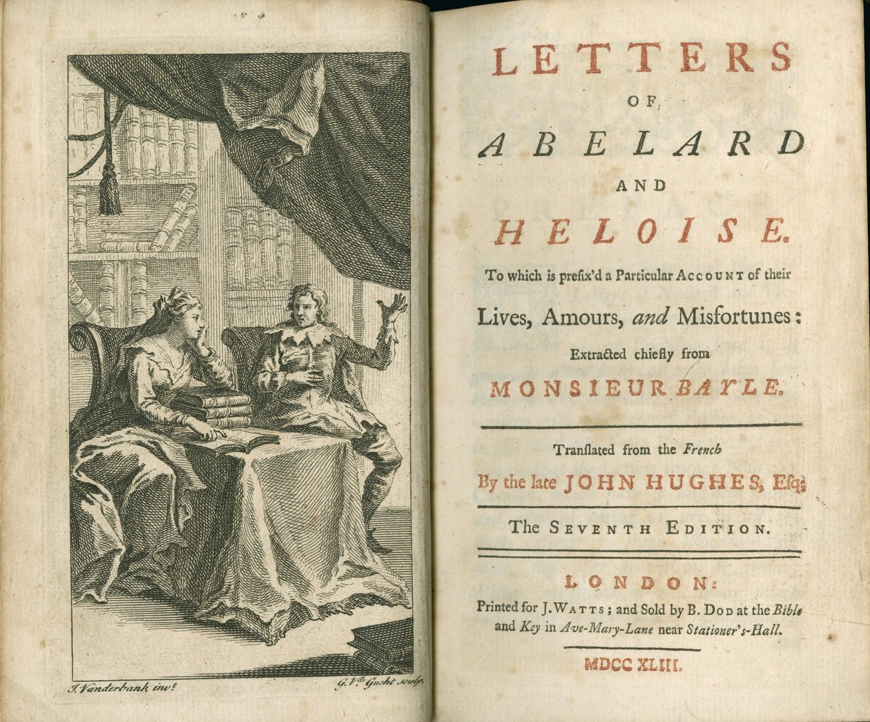 Dopisy Abelarda a Heloise, 1743 od Unbekannt