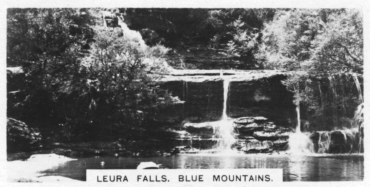 Leura Falls, Blue Mountains, Austrálie, 1928 od Unbekannt