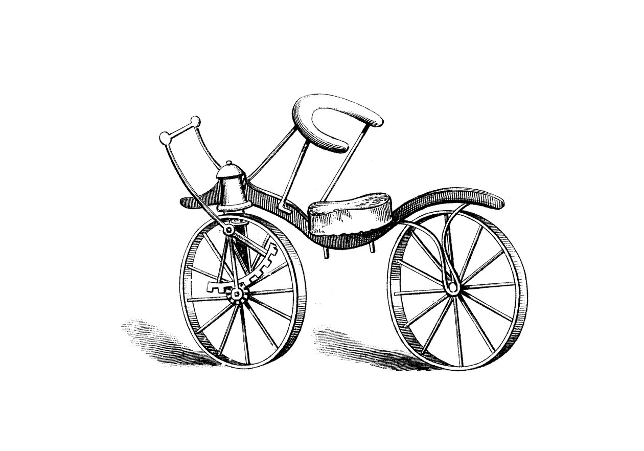 Zlepšení Lewise Gompertzse na kole Baron von Draiss, 1821 od Unbekannt