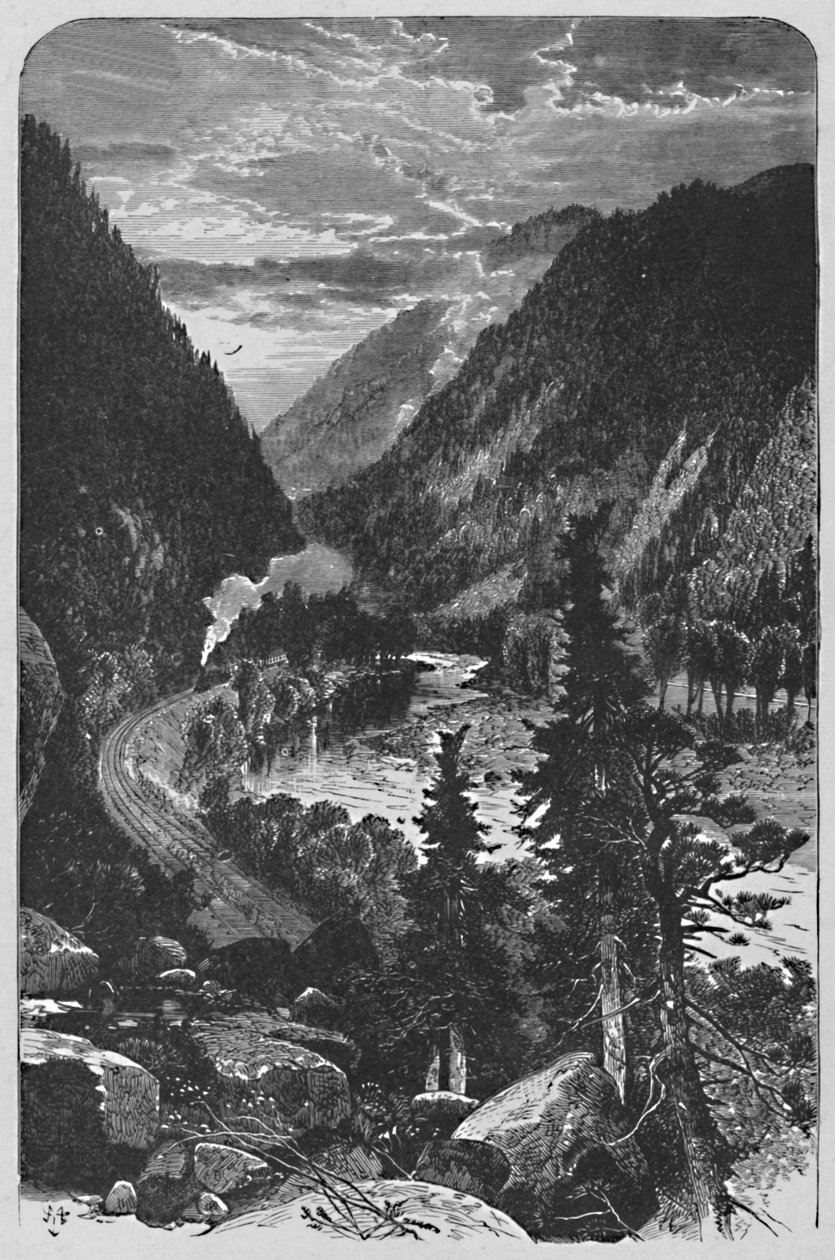 Lewistown Narrows na Juniatě, 1883 od Unbekannt