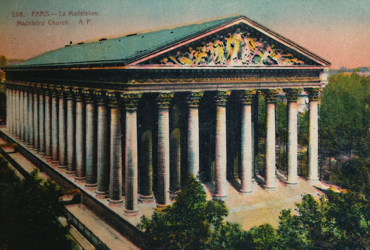 Kostel Madeleine, Paříž, c1920 od Unbekannt