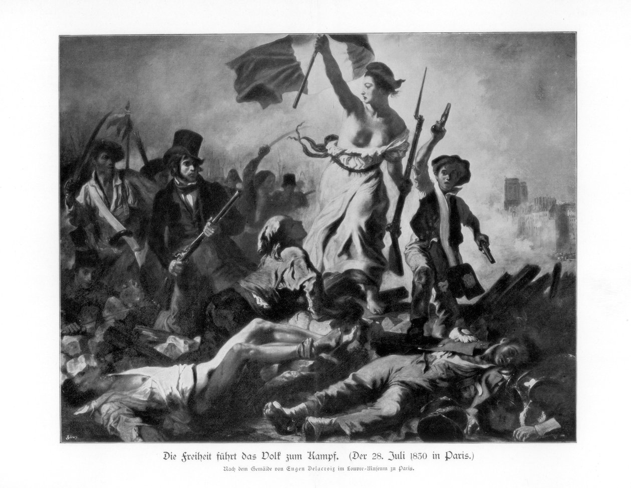 Liberty Leading the People 28. července 1830 1900 od Unbekannt