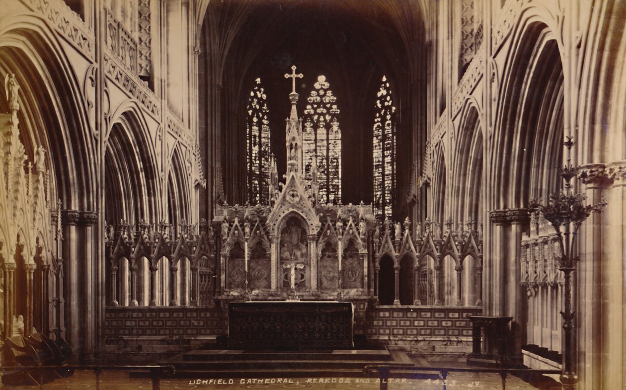 Katedrála Lichfield, Reredos a oltář, 1929. od Unbekannt