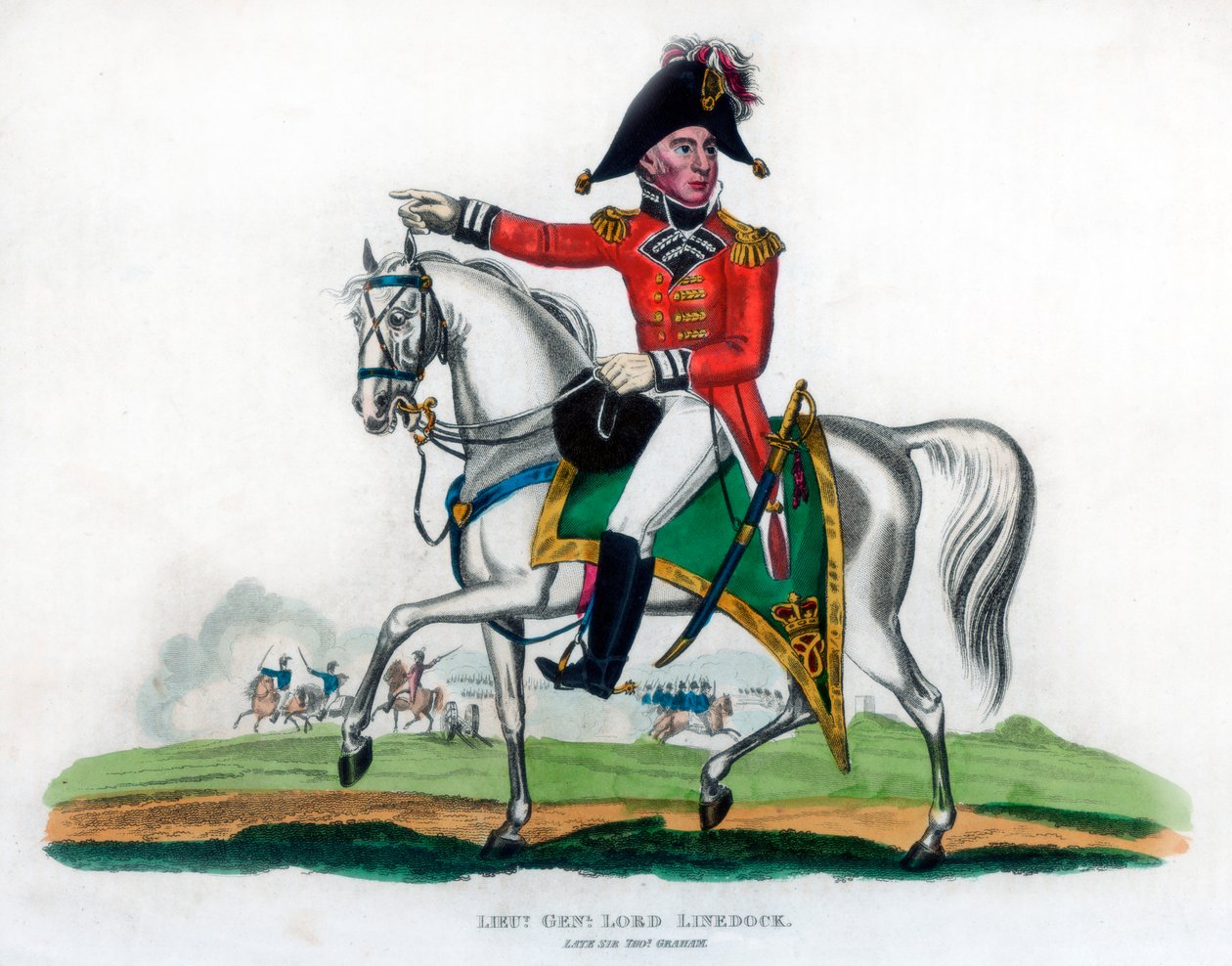 Generálporučík Lord Linedock, 1816 od Unbekannt