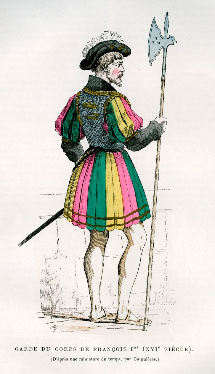 Plavčík nebo osobní strážce Františka I. Francouzského, 16. století 1882-1884 od Unbekannt
