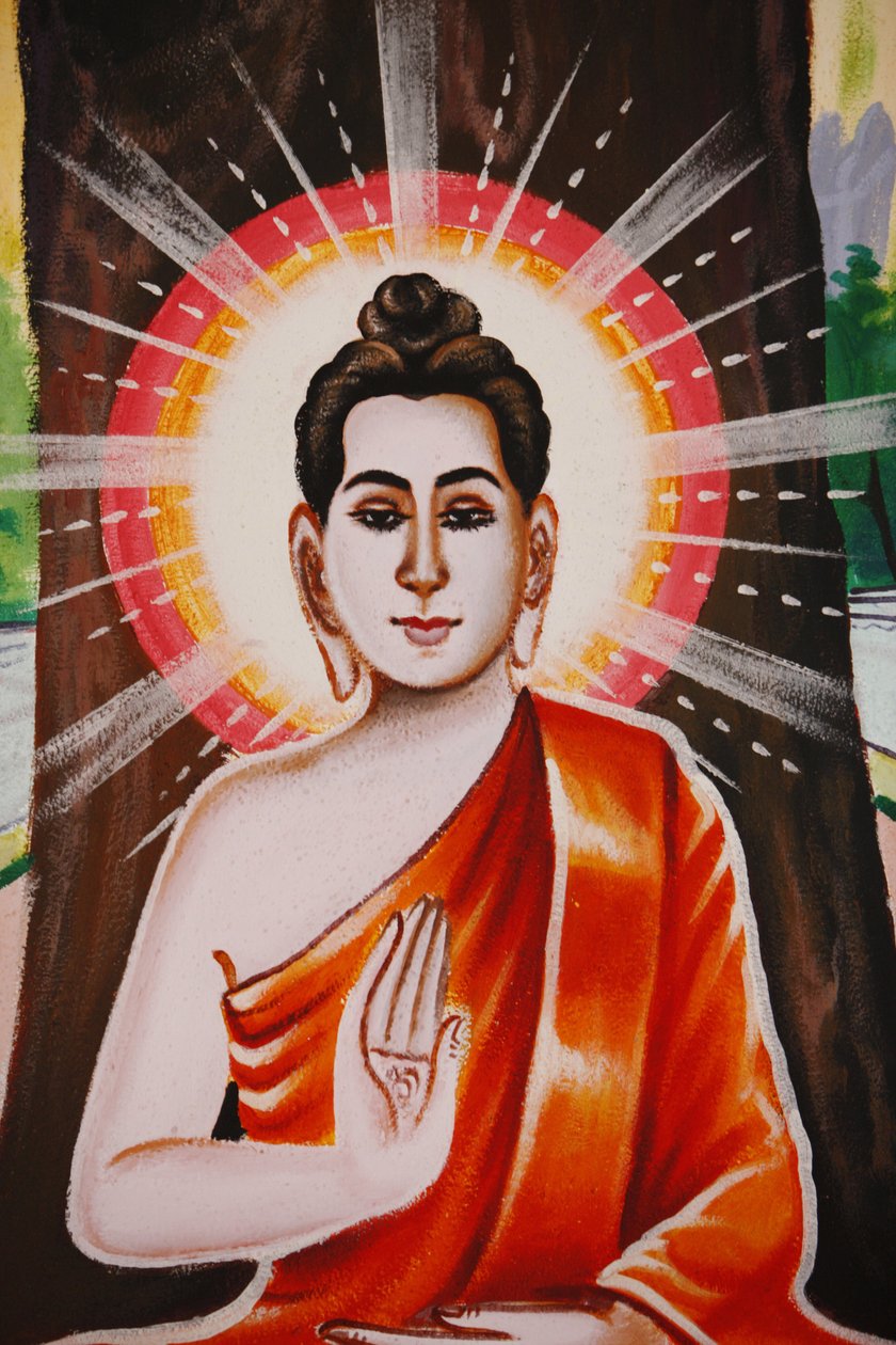 Život Buddhy Výuka čtyř ušlechtilých pravd, Siem Reap, Kambodža od Unbekannt
