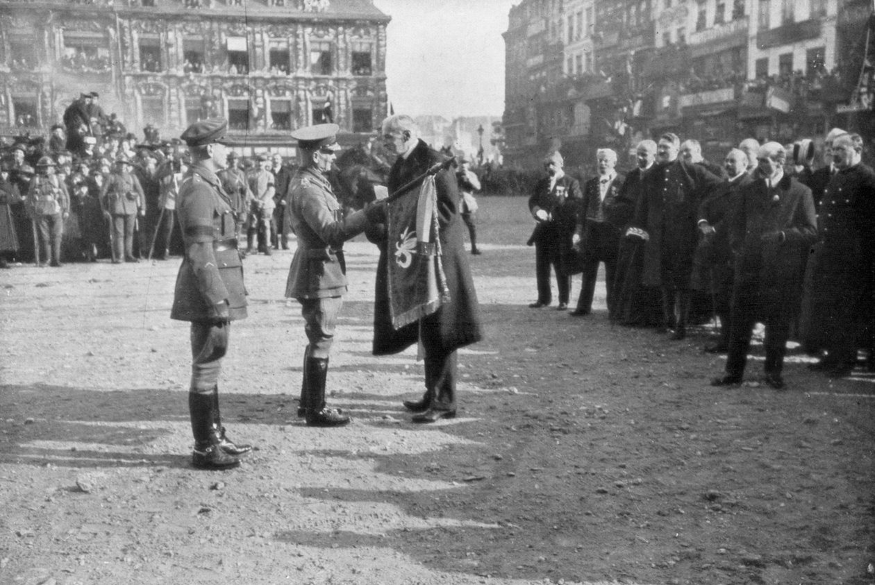 Lille bylo osvobozeno britskou 5. armádou, Francie, 17. října 1918 od Unbekannt
