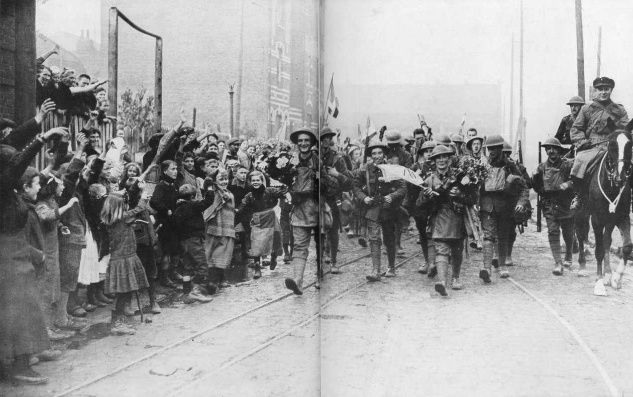 Lille osvobozují Britové, Francie, 17. října 1918 od Unbekannt