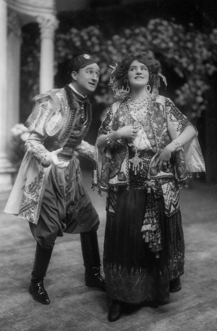 Lily Elsie a Joseph Coyne ve Veselé vdově, c1907 od Unbekannt