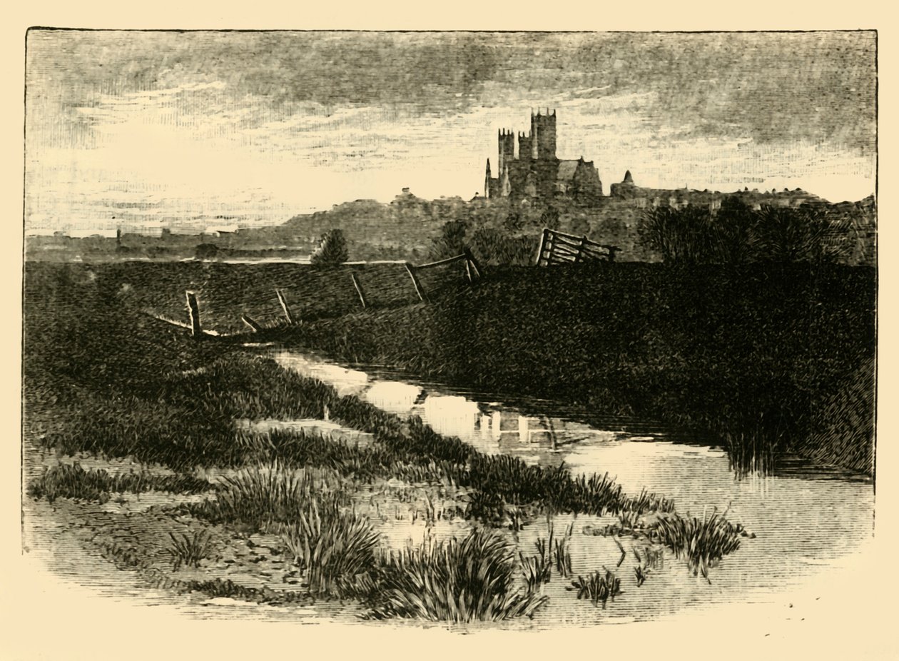 Lincoln, z Witham Bank, 1898. od Unbekannt