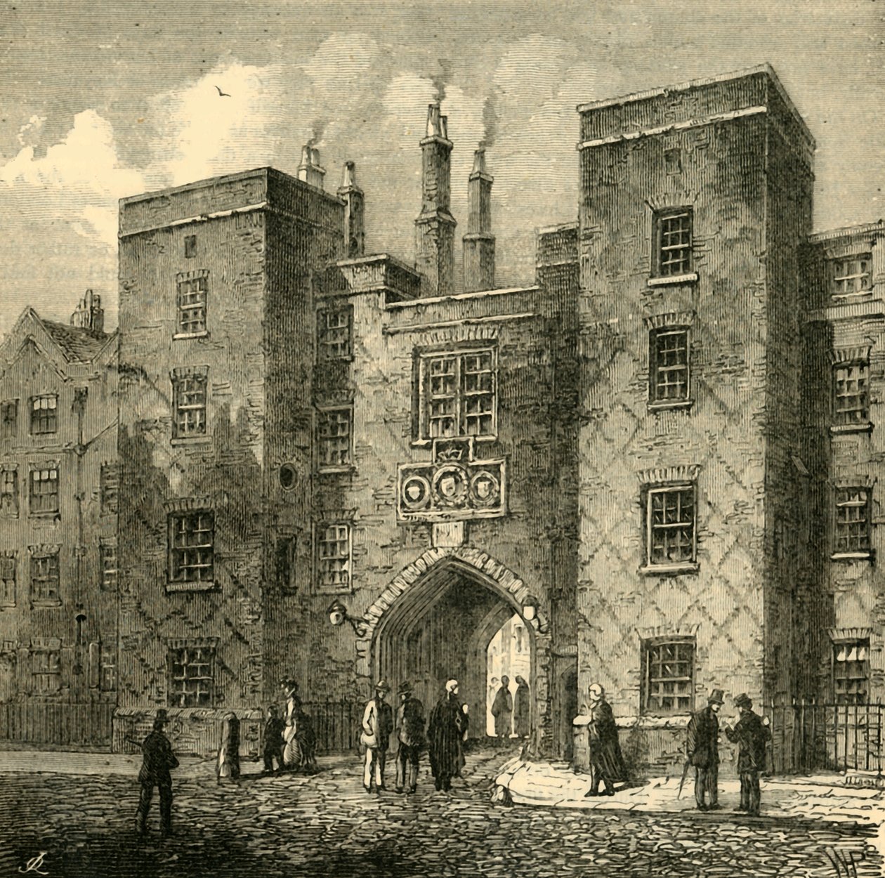 Lincolns Inn Gate, Chancery Lane, 1881. od Unbekannt