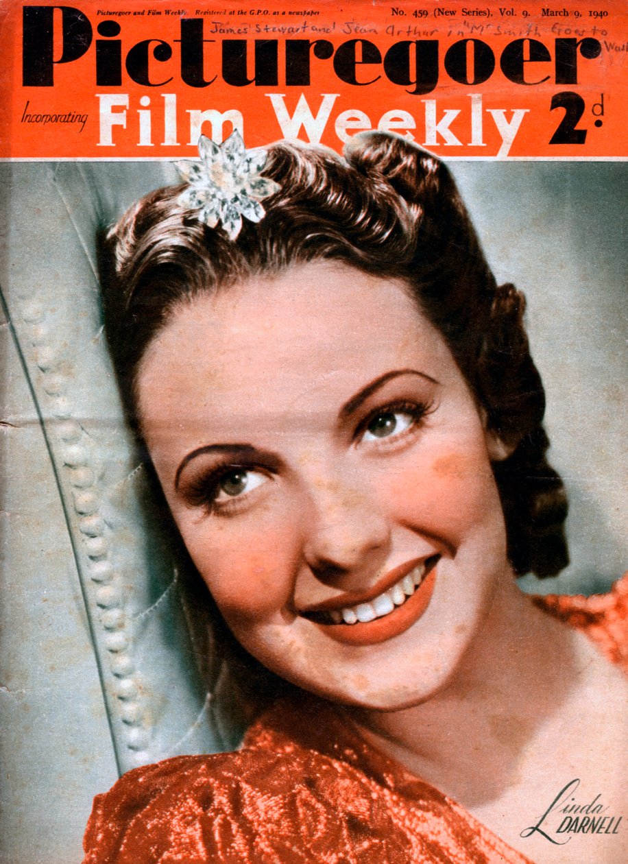 Linda Darnell 1923-1965, americká herečka, 1940 od Unbekannt